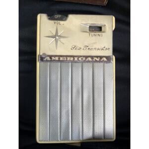 Americana Six Transistor Radio Ryukyu Okinawa Japan Aqua Blue Portable Vintage